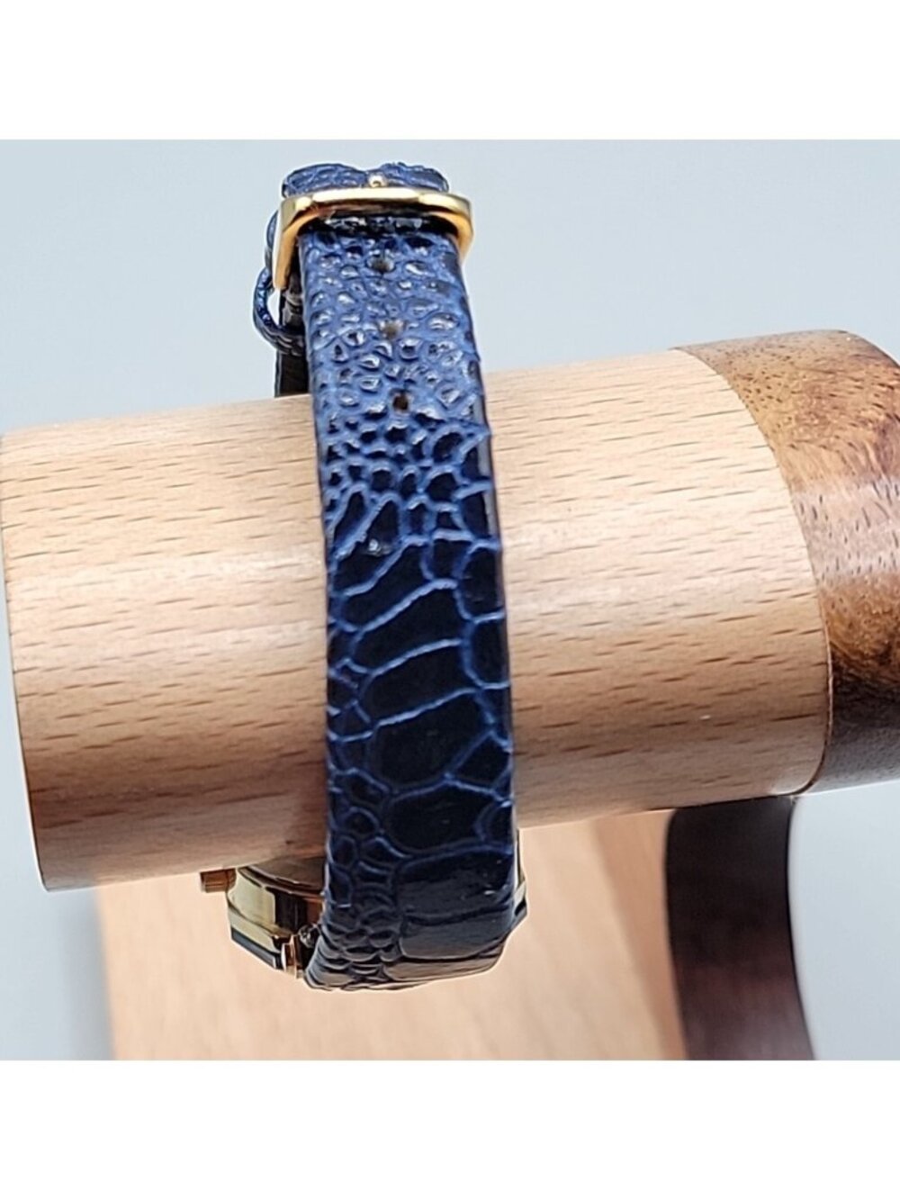 Pierre Nicol Ladies Quartz Watch 6" Sapphire Band & Dial 22mm Geometric Case - Picture 12 of 16